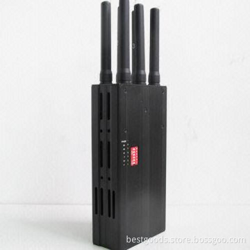 Extended Edition Power Mobile Phone Wi-Fi Jammer with 6 Antennas